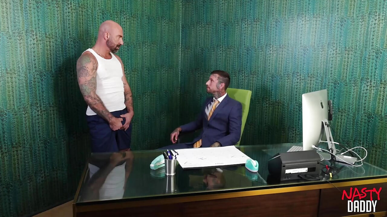 NastyDaddy: Tattooed Drew Sebastian Relentlessly Slams His Bottom Ryan Sebastian