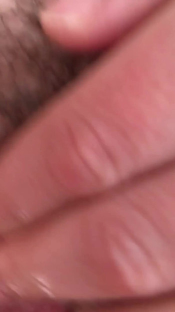 Powerful moment from "Husband made a huge stretched cunt out of my cute pink pussy after helping me trim the bushes. Fist."