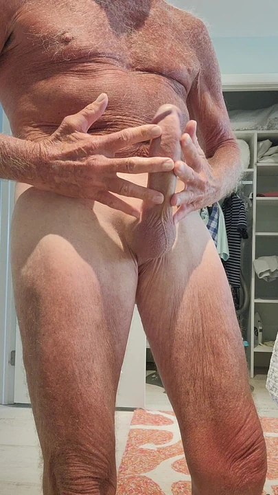 Daddy Stroking Bug Cock.