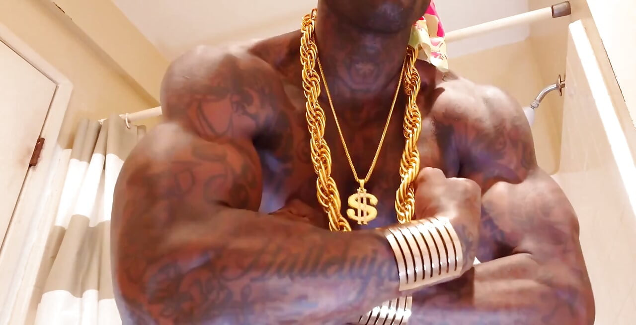 BBC Worship Hallelujah Johnson ( Fuck God and Get the Answer Yourself ) Tall Dark Chocolate Muscles Tattoos Hairy BBC Hallelujah