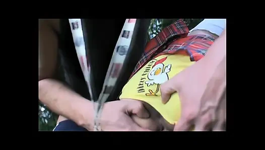 Sürtük açık havada iyi becerdin