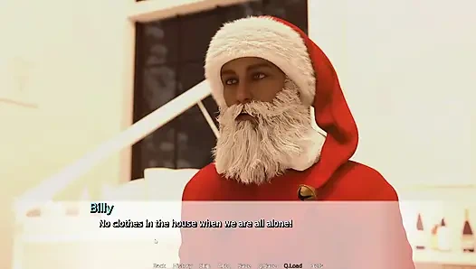 Santa Claus Fucking Three Stepsister's Pussy In A Row Foursome Sex