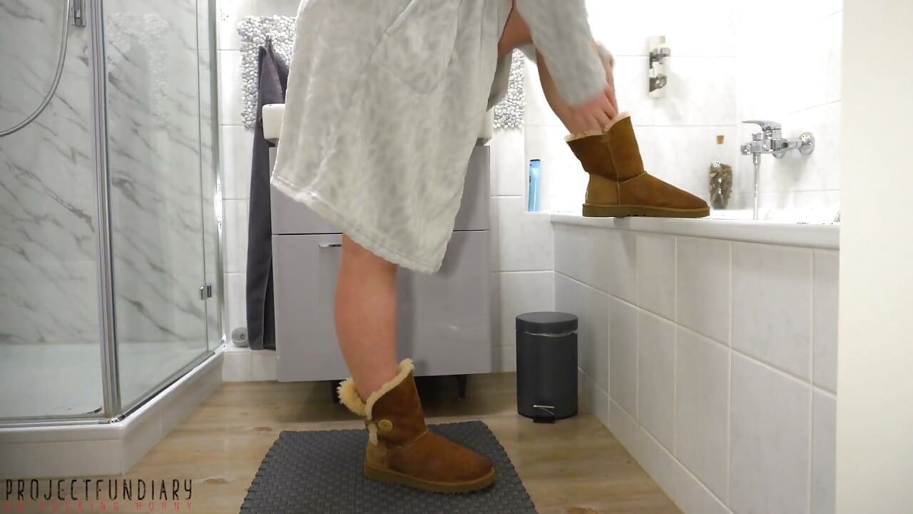 Stepdaddy uses his girl and her Ugg boots