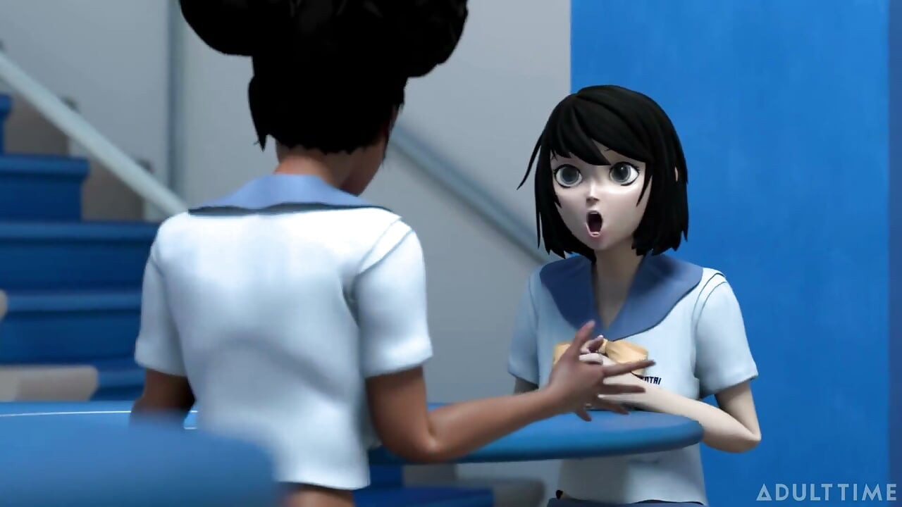 Hentai Sex College Episode 8 - Big Titty Bffs Practice Scissoring Together at Hentai Sex University