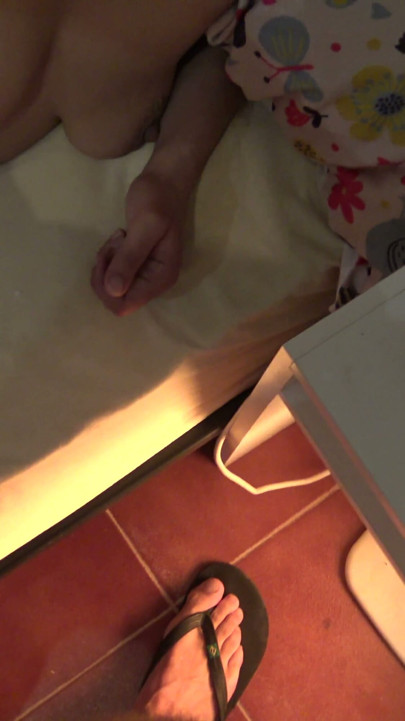 perverted french stepmom swallows her stepsons cum for breakfast | Clip 1
