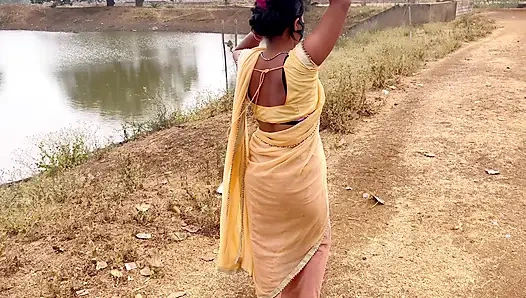 Gaon Ki Talab Par Sexy Hot Bhabhi Ka Romantic Video | Kiran bhabhi Fucked Village Outdoor Sex Video Full Hindi Audio