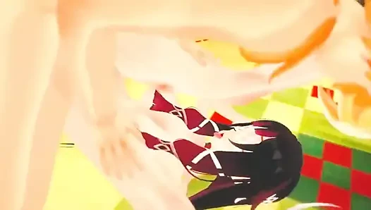 Genshin impact - adegan seks hardcore columbina sama aether - animasi hentai 3d