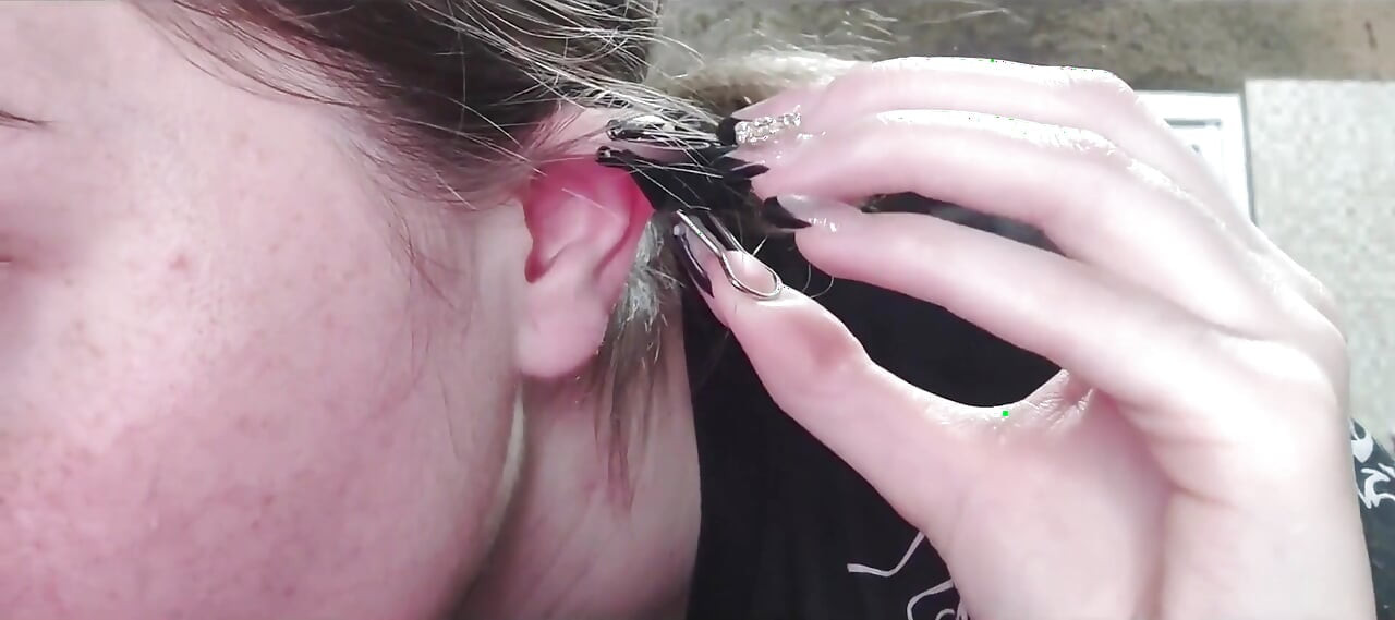 Cleaning My Ear in Close-up