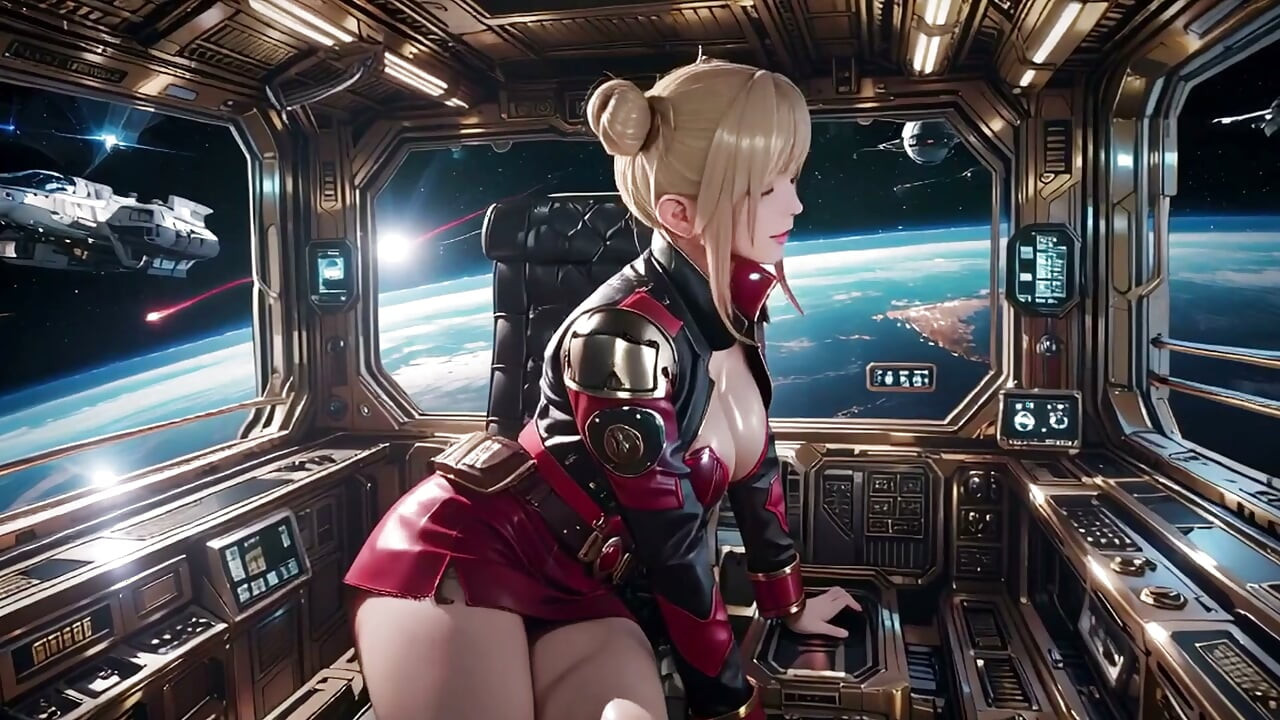 Starship Red Armor: O Olhar Privado da Comandante Loira!
