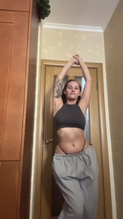 Hot bitch dancing for casting