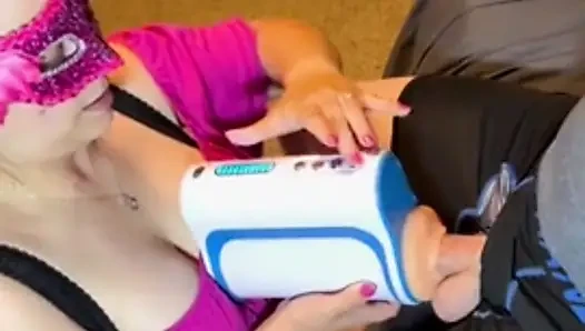 My step son takes forever to cum.