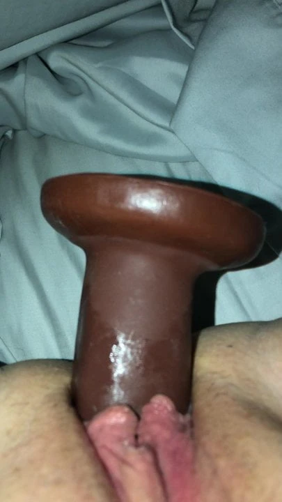 Wife dildos herself