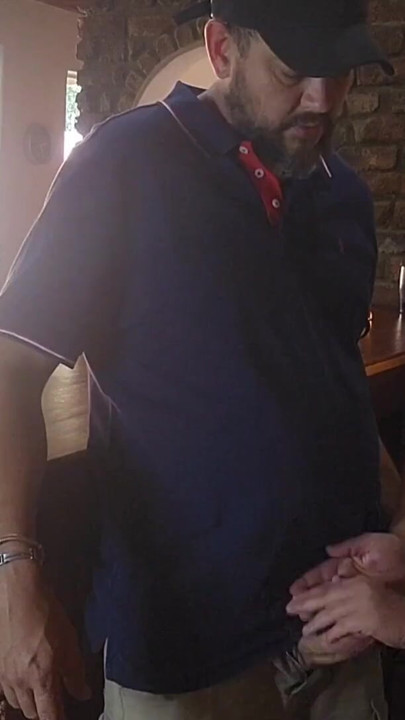 Barlady caught sucking the barmans cock at holiday resort | Clip 1
