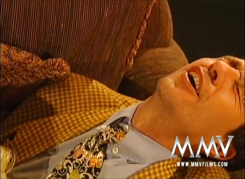 Busty mature woman fucks on couch