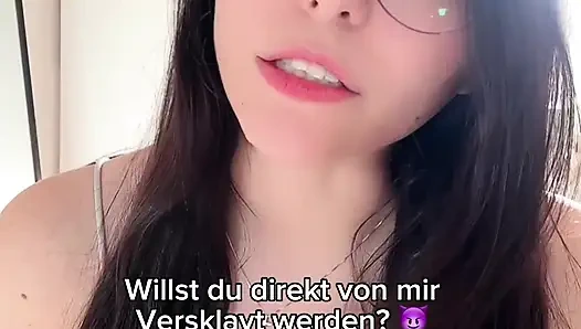 German Latina mistress gives you a nasty cbt instruction