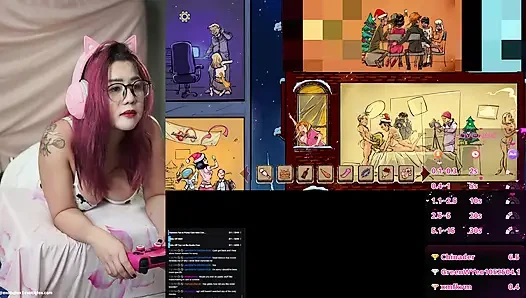 MEINE FANS VERSOHLEN UND FICKEN MEINEN ARSCH, WÄHREND ICH EIN HINTERN-SPIEL AUF STREAM SPIELE