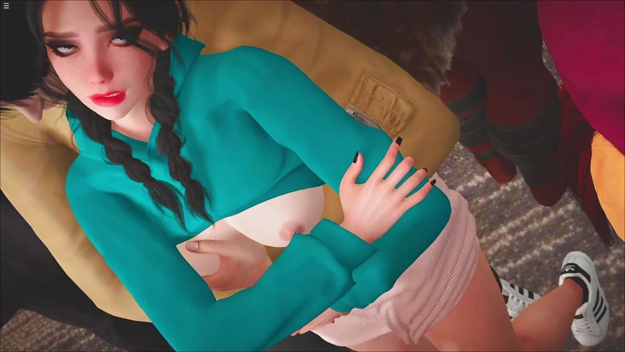 Stepbro Rubbing His Stepsister Ass With Dick And Pressing Her Boobs In Family Function