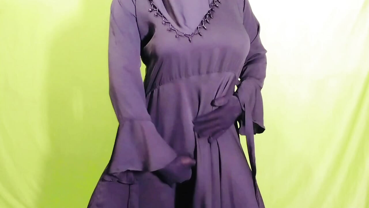 זוג מוסלמי הודי יפהפה עם חיג'אב צמא לסקס