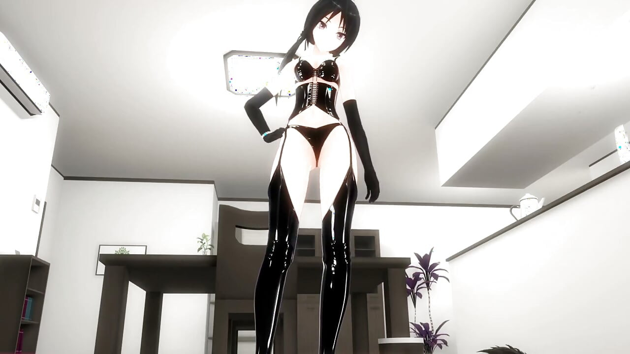 여주인 발 뒤꿈치 POV 3D 헨타이 아래