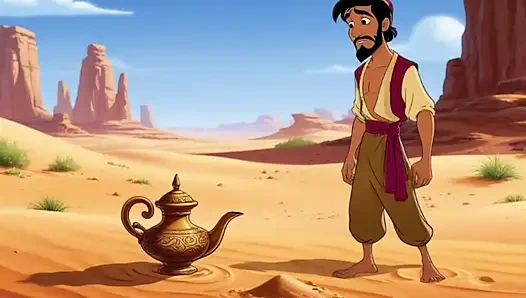 Genie Girl Jerk off Dick to Adaddin. Fairy Tale Story