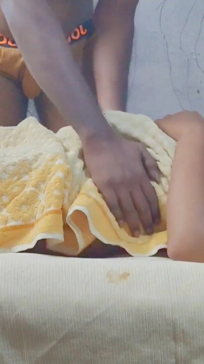 Telugu housewife in boyfriend massage and sucking | Clip 1