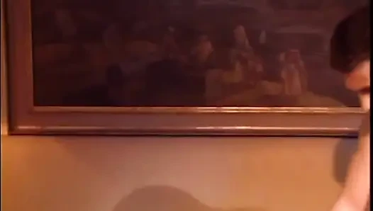 Heiße retro-szene mit einer epischen, schönen, hitze schlampe
