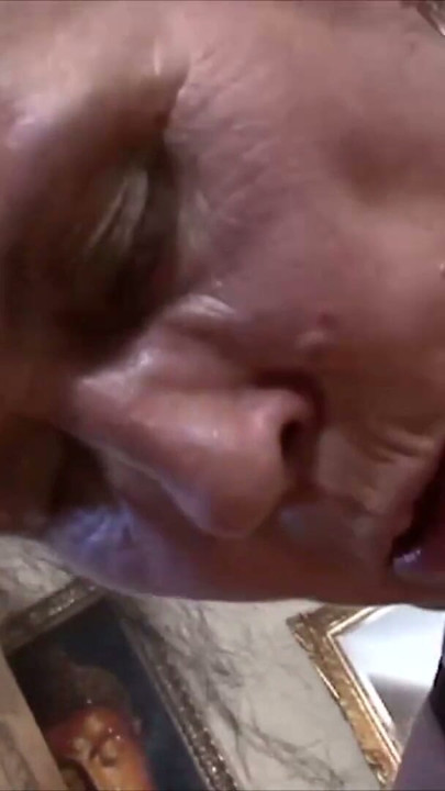 Old granny fucks with young army soldier | Clip 1