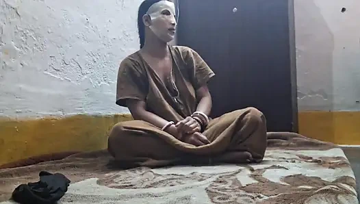 Stepmom Riding on His Stepson Big Black Cock