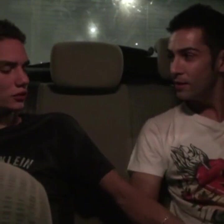 Amazing risky exhibit with twink in street in Bordeaux