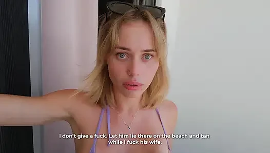 I'm Your Loyal Wife… but Your Best Friend Is Fucking My Married Pussy and Throat While You Tan on the Beach
