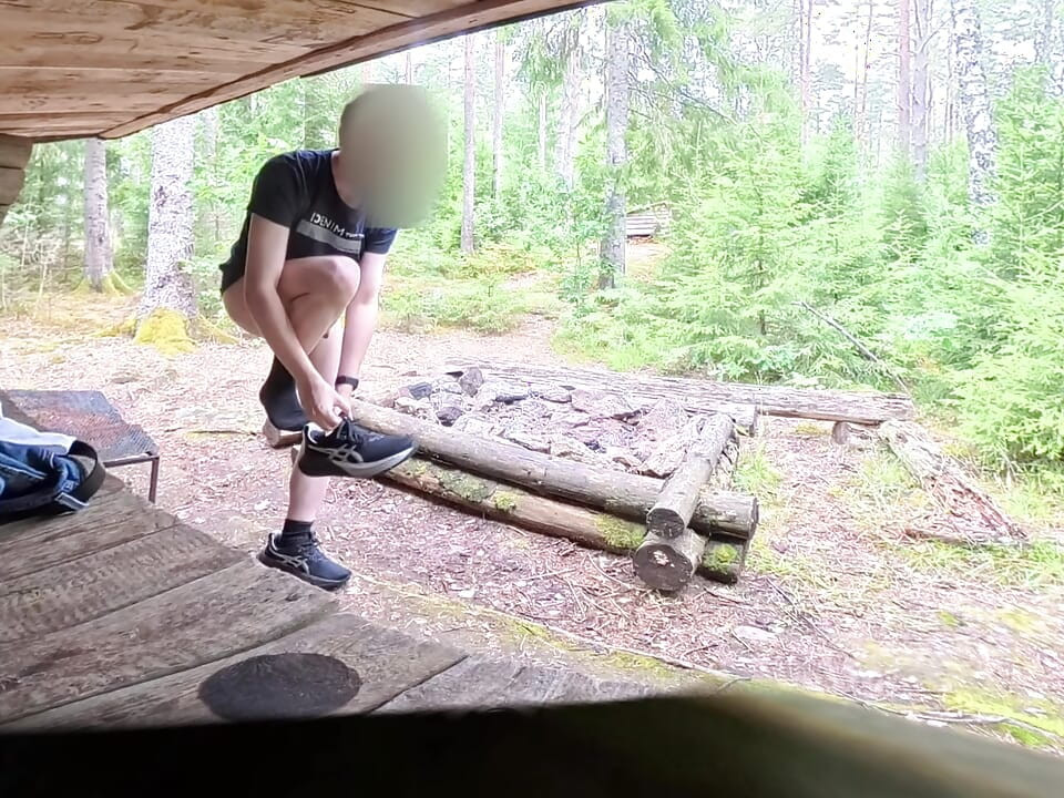 Naked at a "Stuga" in Sweden