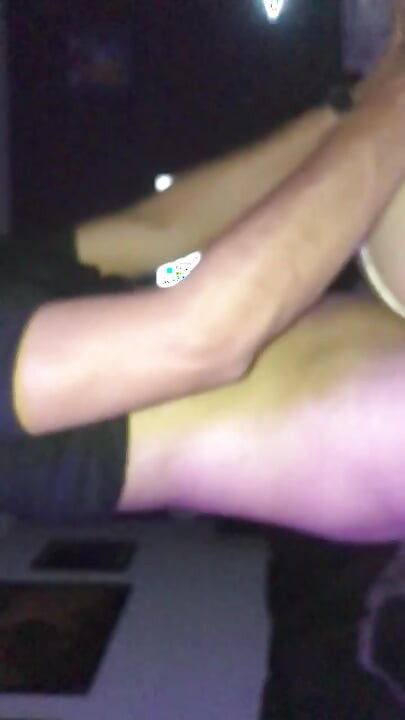 Caught in socks and shiny sneakers