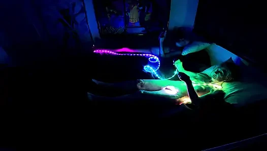 Two lighting experiments - One with Ultraviolet, The Other With an LED Strip