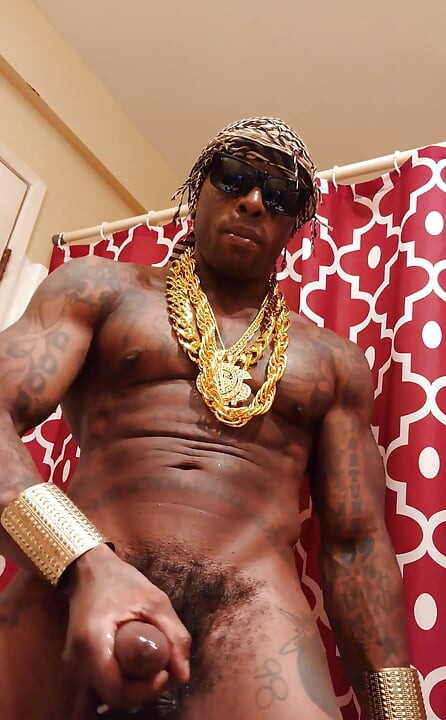Bbc Worship Hallelujah Johnson - Just Dick and Cock with A Cumshot -  Tall Dark Chocolate Muscles Tattoos Hunk