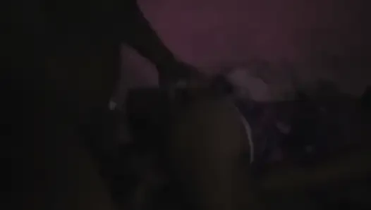 Putting even the balls in my stepdaughter's ass