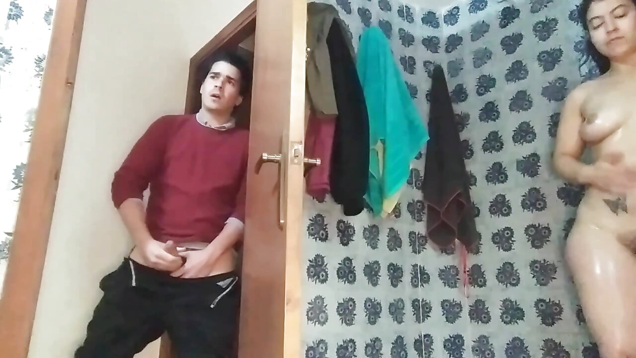 My stepsis in the shower want sex with me in the bathroom