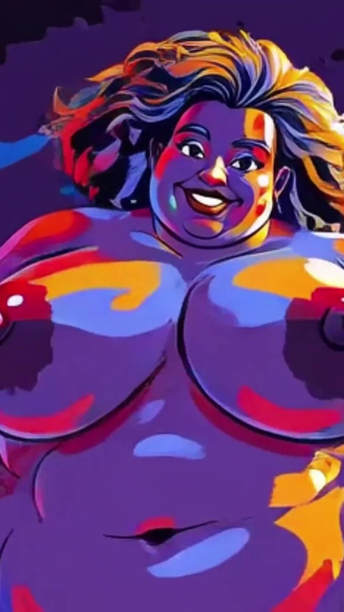 Ai bbw gorlock mulher dançando nua