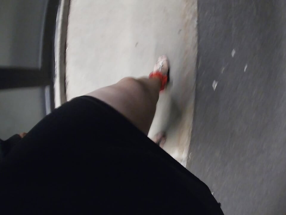 Sissy Older TV is on an Outdoor public adventure wants to suck Truck drivers