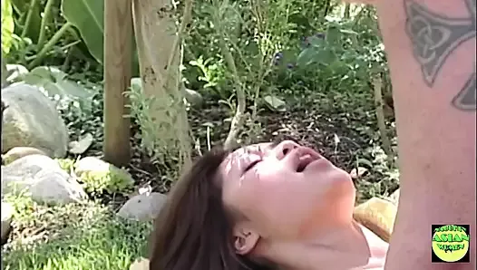 Innocent Asian Cutie Gets an Outdoor Banging Straight Out of a Fantasy Novel