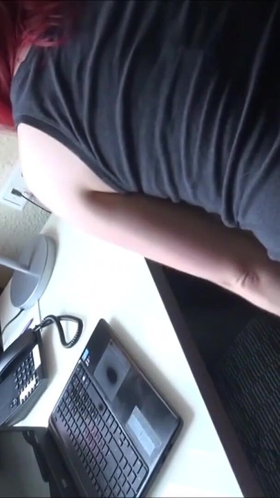 Captivating moment from "Boss Caught Redhead Intern Teen and Seduce to Fuck German"