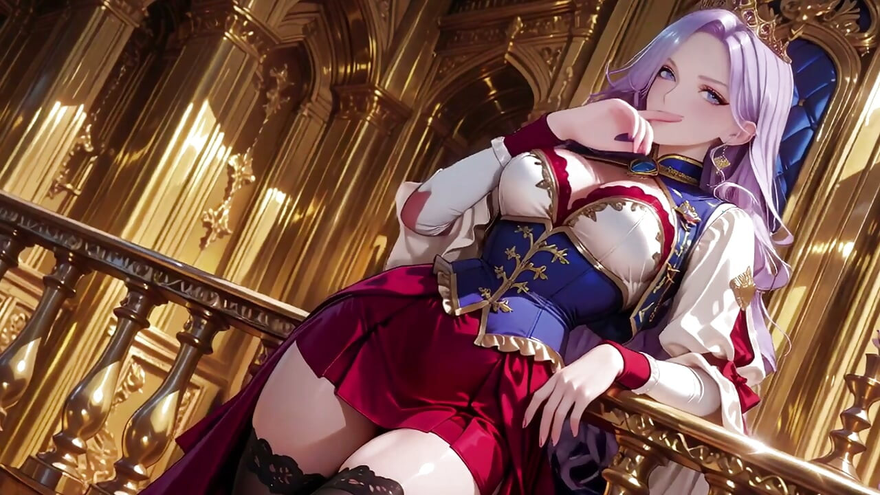 The Purple Queen! Lazy Coronation on the Golden Throne, Red & White Haute Couture Is Insane!
