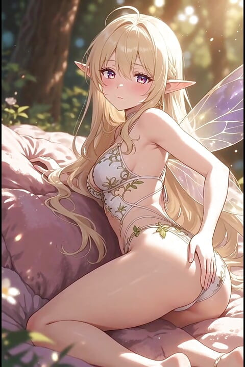 Blonde Elf Anime Girl
