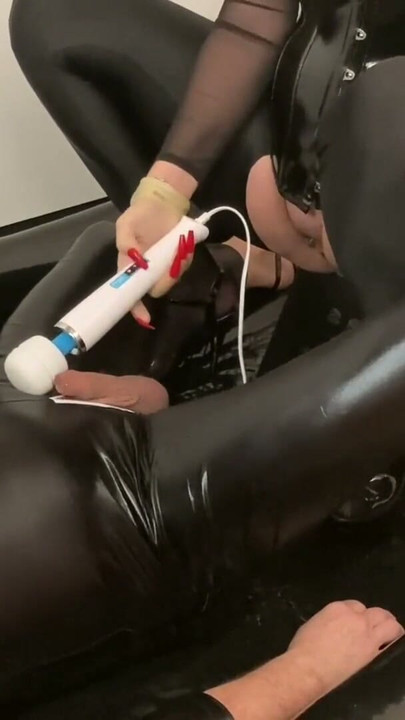 Fetish Pissing, Masturbation and Facial in Inflatable Bed | Clip 1