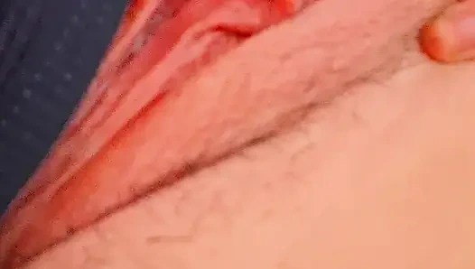 Masturbation of pleasure by a brunette and hot solo