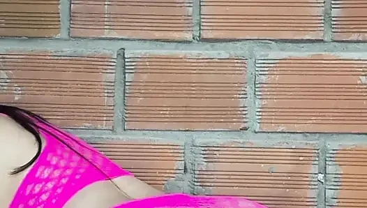 I masturbate my stepsister's tight pussy and play with perfect natural tits