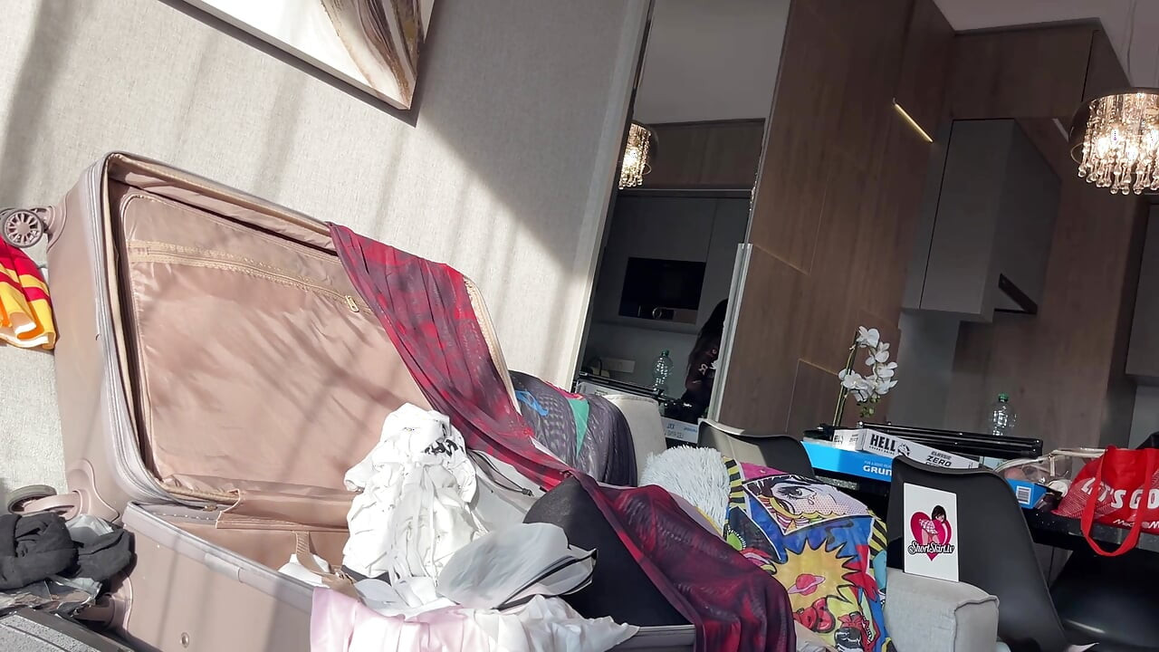 Ultimate Try on Haul of Hottest Brunette Babe with Lots of Mini Skirt See Through Top and No Panties Views