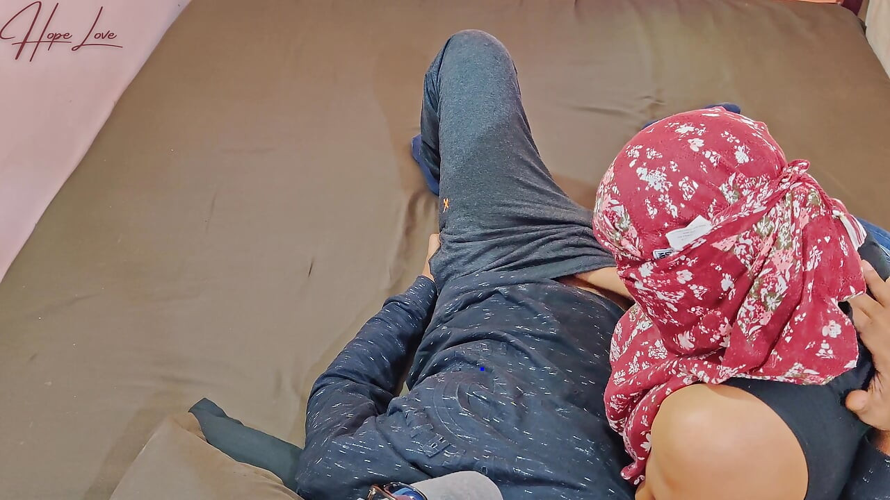 Hot Malaysian Stepsister Helps Stepbro to Release Stress From Work