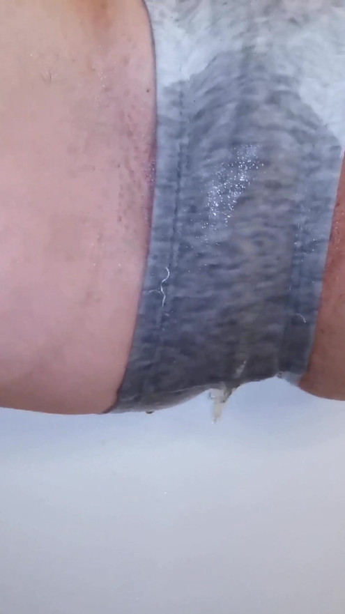 Excited teen pees in her panties to get her punishment – close-up 4K | Clip 1