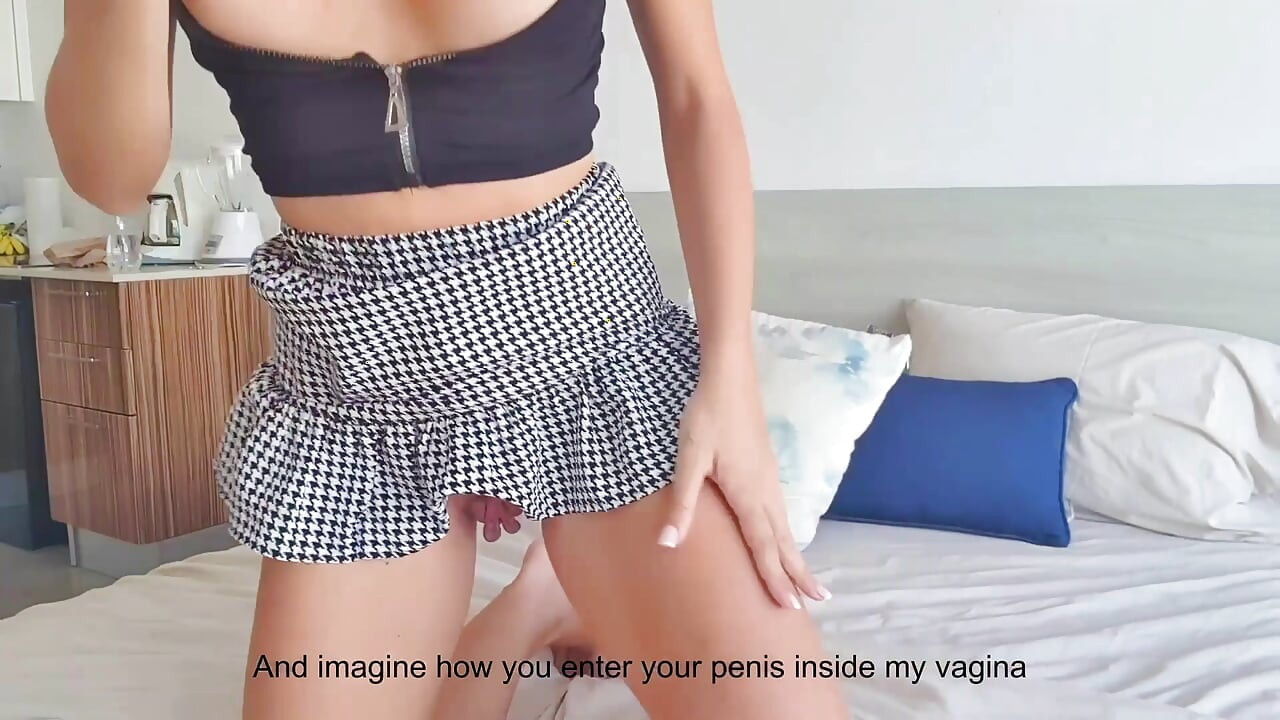German teen in scholgirl Uniform wants you to jerk off on her pink pussy and asshole (German JOI)
