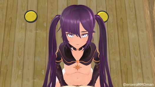 Mona, amazone, Genshin Impact - EroMMDman - Purple Color Edit Smixix